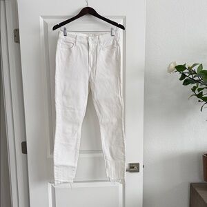 Mother Size 29 Women's White Slim Fit Jeans - Classic Summer Essential